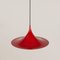 Red Semi Pendant by Bonderup and Thorup for Fog & Menup, 1960s 3