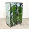 Small Industrial Painted Metal Cabinet 1