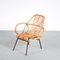 Rattan Easy Chair by Dirk van Sliedrecht for Gebroeders Jonkers, Netherlands, 1950s 2
