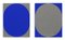 Louise Blyton, Blue Nesting, 2020, acrílico sobre lino, Imagen 1