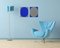 Louise Blyton, Blue Nesting, 2020, Acrylique sur Lin 2