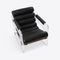 Black Tan Leather Tribeca Lounge Chair 3