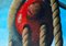 Patrick Chevailler, Red Deadeye, 2021, olio su tela, Immagine 3