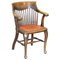 Chaise de Bureau Édouardienne Antique en Chêne par Ralph Johnson, Angleterre 1
