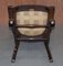 Antique English Edwardian Oak Captains Office Chair by Ralph Johnson 12