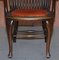 Chaise de Bureau Édouardienne Antique en Chêne par Ralph Johnson, Angleterre 8