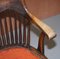 Antique English Edwardian Oak Captains Office Chair by Ralph Johnson 7