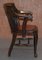 Antique English Edwardian Oak Captains Office Chair by Ralph Johnson 10