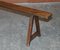 Antique Victorian Fruitwood Trestle Benches for Long Dining Tables, Set of 2 12