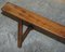 Antique Victorian Fruitwood Trestle Benches for Long Dining Tables, Set of 2 14