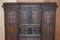Antique English Jacobean Revival Hand Carved Oak Bureau Bookcase, 1833 5