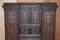 Antique English Jacobean Revival Hand Carved Oak Bureau Bookcase, 1833, Image 5