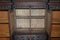 Antique English Jacobean Revival Hand Carved Oak Bureau Bookcase, 1833 17