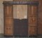 Antique English Jacobean Revival Hand Carved Oak Bureau Bookcase, 1833 20