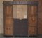 Antique English Jacobean Revival Hand Carved Oak Bureau Bookcase, 1833, Image 20