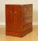Vintage Yew Wood Burr Military Campaign Chest of Drawers 9