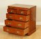 Vintage Yew Wood Burr Military Campaign Chest of Drawers 5