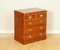 Vintage Yew Wood Burr Military Campaign Chest of Drawers 2