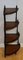 Tavolo Whatnot in stile vittoriano in legno massiccio e pelle marrone, Immagine 8