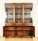 Astral Glazed Campaign Library Bookcase Leather Desk by Kennedy for Harrods London, Image 8