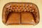 Hand Dyed Whiskey Brown Leather Two Seater Sofa, Image 5