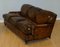 Feather Filled Leather Sofa in the Manner of Howard & Sons 10