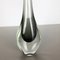 Italian Grey Murano Glass Sommerso Single-Stem Vase by Flavio Poli, 1960s 3