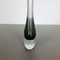 Italian Grey Murano Glass Sommerso Single-Stem Vase by Flavio Poli, 1960s 10