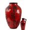 Large Carmine Red Floor Vase by Scheurig, 1960s, Image 2