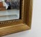 Antiker rechteckiger Spiegel mit goldenem Rahmen 5