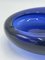 Danish Blue Glass Ashtrays by Per Lütken for Holmegaard, 1960s, Set of 2 5