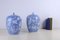 Pot in Blue White Ceramic, Set of 2 3