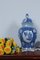 Porcelain Hand Painted Blue White Vase with Lid 3