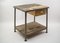 Heavy Art Deco Industrial Steel and Wood Work Table, 1940s 3
