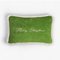 Christmas Happy Pillow, Green and White from Lo Decor, Image 1