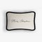 Coussin Christmas Happy, Blanc et Noir de Lo Decor 1