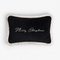 Christmas Happy Pillow, Black and White from Lo Decor, Image 1