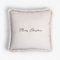 Christmas Happy Pillow, White and White from Lo Decor 1