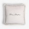 Coussin Christmas Happy, Blanc et Blanc de Lo Decor 1