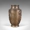 Große antike dekorative japanische Vase aus Bronze 6