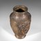 Große antike dekorative japanische Vase aus Bronze 7