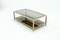 Belgian Chrome Gold Plated Coffee Table from Belgo Chrome / Dewulf Selection, 1970s 7