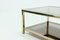Belgian Chrome Gold Plated Coffee Table from Belgo Chrome / Dewulf Selection, 1970s, Image 4