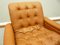 Mid-Century Leather Sofa Armchairs and Ottoman, 1960s Set of 4 25