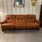3-Seater Vintage Leather Sofa by Tobia Scarpa 1