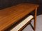 Mid-Century Danish Teak Coffee Table with a Rattan Rack, Image 7