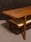 Mid-Century Danish Teak Coffee Table with a Rattan Rack, Image 6