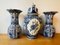 Vintage Belgium Delft Blue Cabinet Set by Boch for Royal Sphinx Holland, Set of 3 16