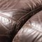 Modular Sofa in Brown Leather, 1970s, Set of 5 13