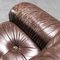 Modular Sofa in Brown Leather, 1970s, Set of 5 10